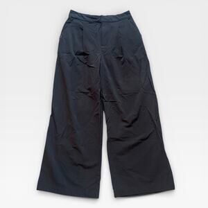 FIGS PRO Women's Size S Petite Black High Waisted Wide Leg Scrub Trouser Bottoms